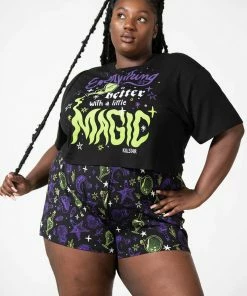 New Arrivals Killstar Magic Chill Crop Top