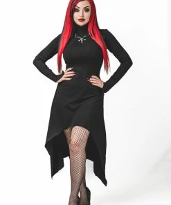 Ladies Necessary Evil Minerva High Low Gothic Dress