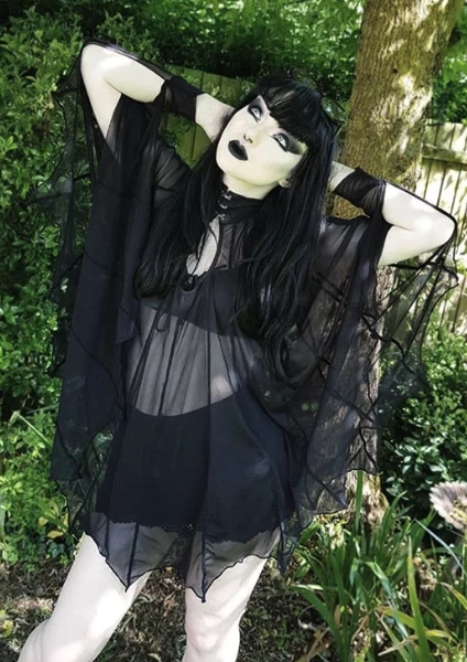 Necessary Evil Cybele Bat Wing Dress 6 Necessary Evil Cybele Bat Wing Dress