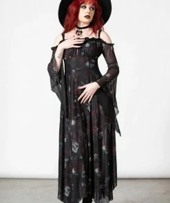 Killstar Mystic Meadows Mesh Maxi Dress