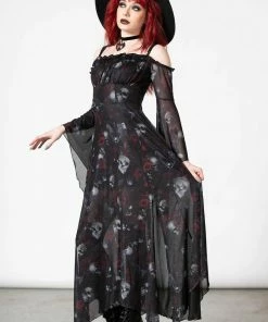 Killstar Mystic Meadows Mesh Maxi Dress