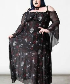 Killstar Mystic Meadows Mesh Maxi Dress