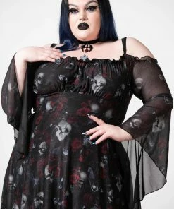 Killstar Mystic Meadows Mesh Maxi Dress