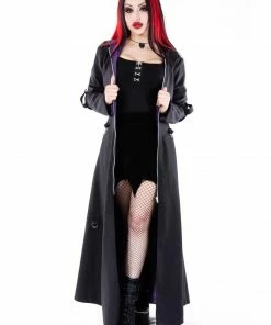 Necessary Evil Purple Lined Selene Coat