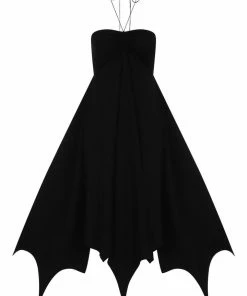 Necessary Evil Camazotz Bats Wing Effect Maxi Dress Ladies