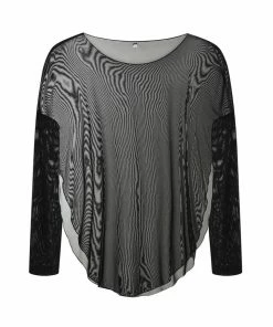 Necessary Evil Freya Draped Mesh Tunic Top