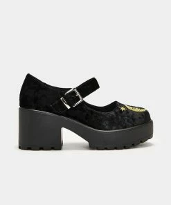 Koi Footwear Koi Della Black Velvet Mary Janes Ladies