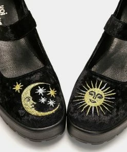 Koi Footwear Koi Della Black Velvet Mary Janes Ladies