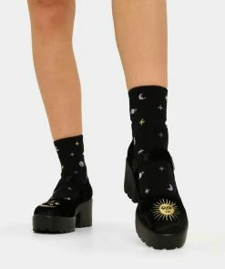 Koi Footwear Koi Della Black Velvet Mary Janes Ladies