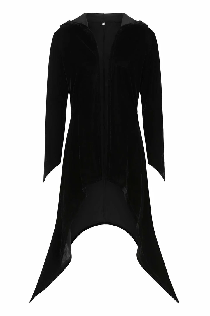 Necessary Evil Aphrodite Velvet Hooded Cardigan Ladies 8 Necessary Evil Aphrodite Velvet Hooded Cardigan Ladies