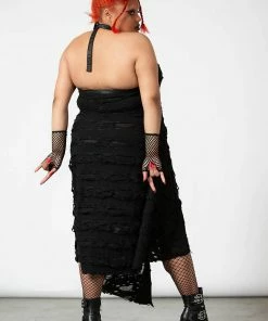 Killstar Nightwire Halter Dress Ladies