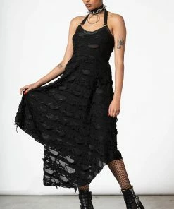 Killstar Nightwire Halter Dress Ladies