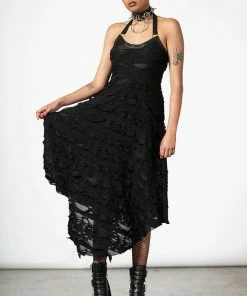 Killstar Nightwire Halter Dress Ladies