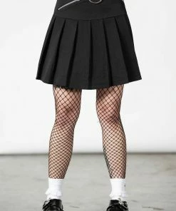Ladies Killstar No Lip Pleated Skirt
