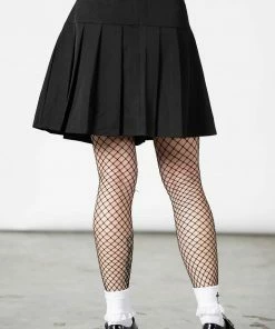 Ladies Killstar No Lip Pleated Skirt