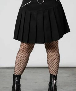 Ladies Killstar No Lip Pleated Skirt