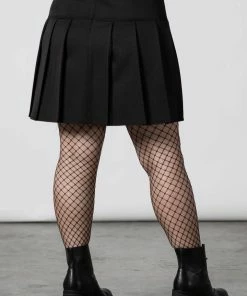 Ladies Killstar No Lip Pleated Skirt