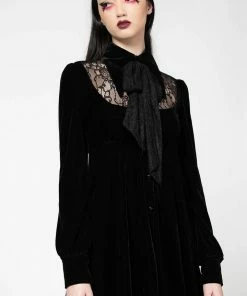 Killstar Nymyra Velvet Cameo Dress