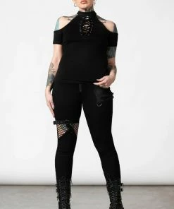 Killstar No Secrets Cap Sleeve Top