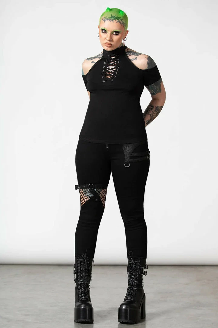 Killstar No Secrets Cap Sleeve Top 6 Killstar No Secrets Cap Sleeve Top