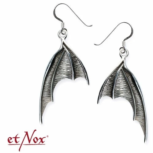 Accessories Et Nox Silver Bat Wing Earrings 3 Accessories Et Nox Silver Bat Wing Earrings