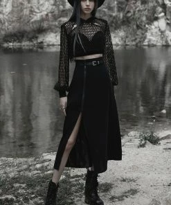 Punk Rave Brianna Skirt Black Ladies