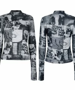 Punk Rave Sorcha Long Sleeve Top Grey