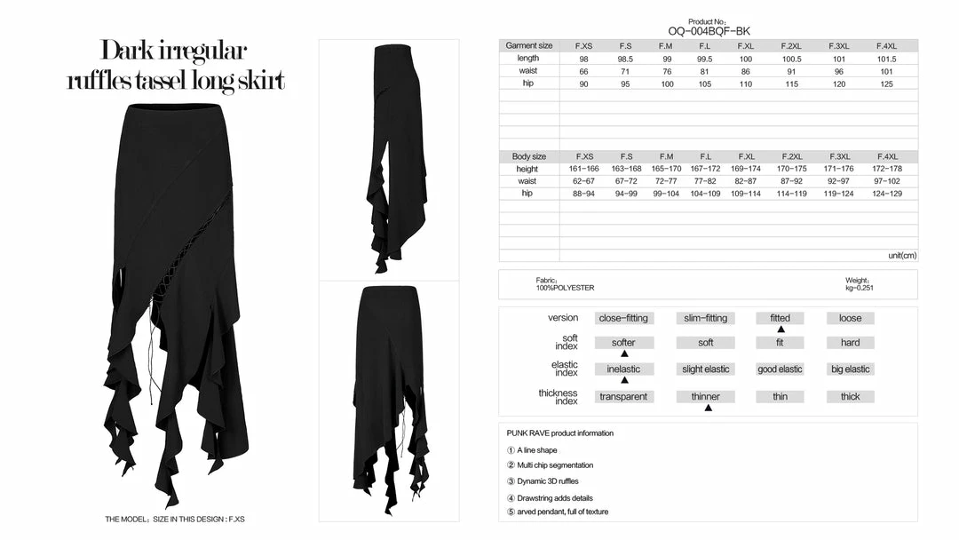 Punk Rave Lucinda Skirt - Black 11 Punk Rave Lucinda Skirt - Black