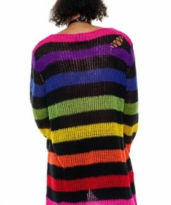 Killstar Over The Rainbow Knit Sweater Ladies