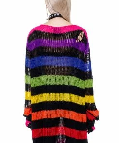 Killstar Over The Rainbow Knit Sweater Ladies