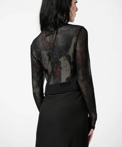 Killstar Planetary Party Mesh Top