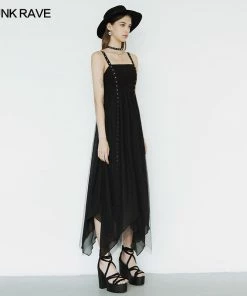 Punk Rave Delta Dress - Black