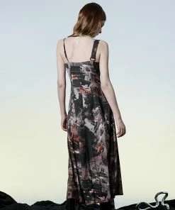 Ladies Punk Rave Wild Wasteland Long Slip Dress 12 Ladies Punk Rave Wild Wasteland Long Slip Dress