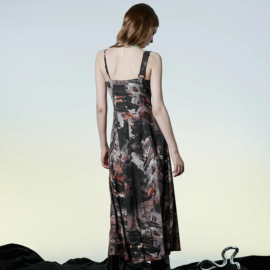 Ladies Punk Rave Wild Wasteland Long Slip Dress 5 Ladies Punk Rave Wild Wasteland Long Slip Dress