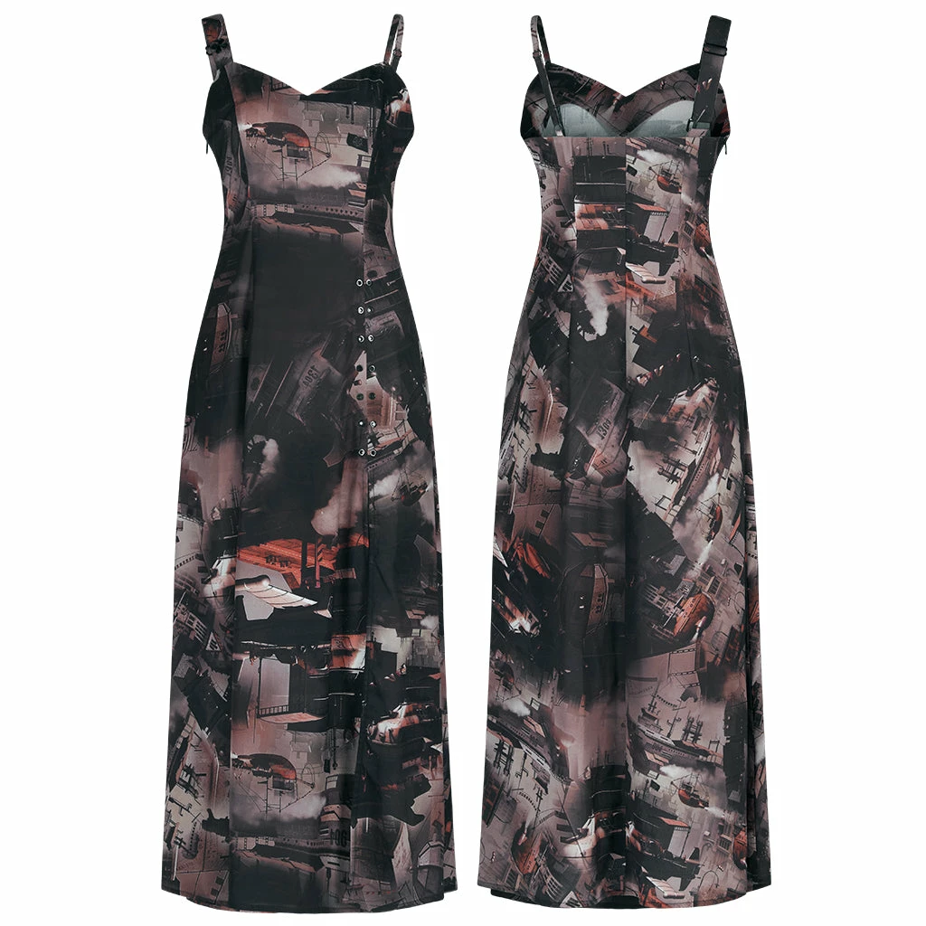Ladies Punk Rave Wild Wasteland Long Slip Dress 7 Ladies Punk Rave Wild Wasteland Long Slip Dress
