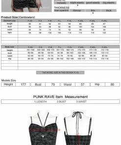 Ladies Punk Rave Silvia Plaid Bodycon Dress