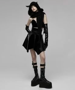 Punk Rave Vampira Mini Skirt