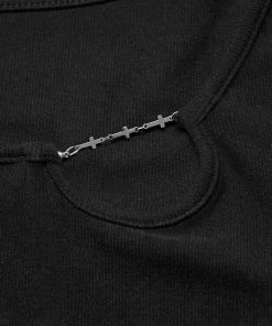 Ladies Punk Rave Ace Asymmetric Top