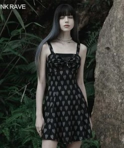 Ladies Punk Rave Amore Dress - Hearts