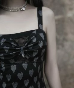 Ladies Punk Rave Amore Dress - Hearts