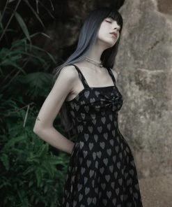 Ladies Punk Rave Amore Dress - Hearts