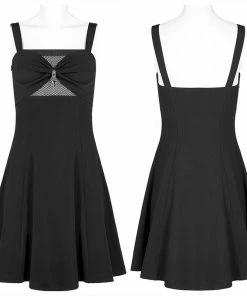 Ladies Punk Rave Amore Dress - Black
