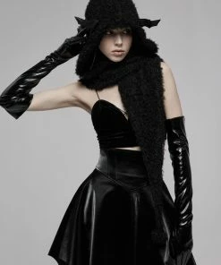 Punk Rave Batty Hooded Capelet - Black 18 Punk Rave Batty Hooded Capelet - Black
