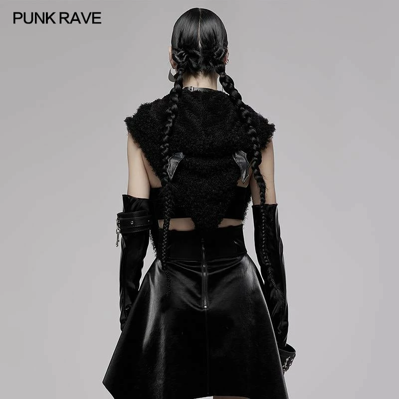 Punk Rave Batty Hooded Capelet - Black 16 Punk Rave Batty Hooded Capelet - Black