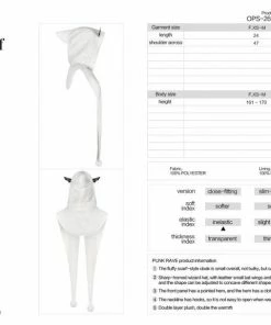 Punk Rave Batty Hooded Capelet - White 21 Punk Rave Batty Hooded Capelet - White