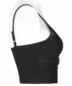 Punk Rave Beating Heart Crop Top - Black Ladies 14 Punk Rave Beating Heart Crop Top - Black Ladies