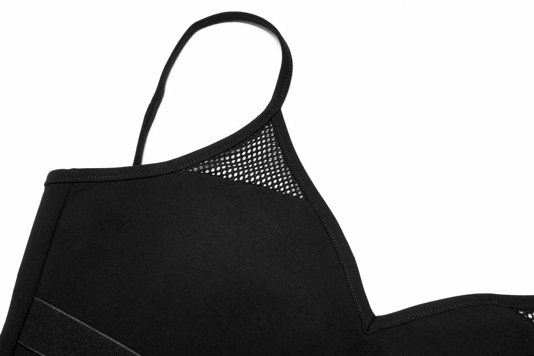 Punk Rave Beating Heart Crop Top - Black Ladies 10 Punk Rave Beating Heart Crop Top - Black Ladies