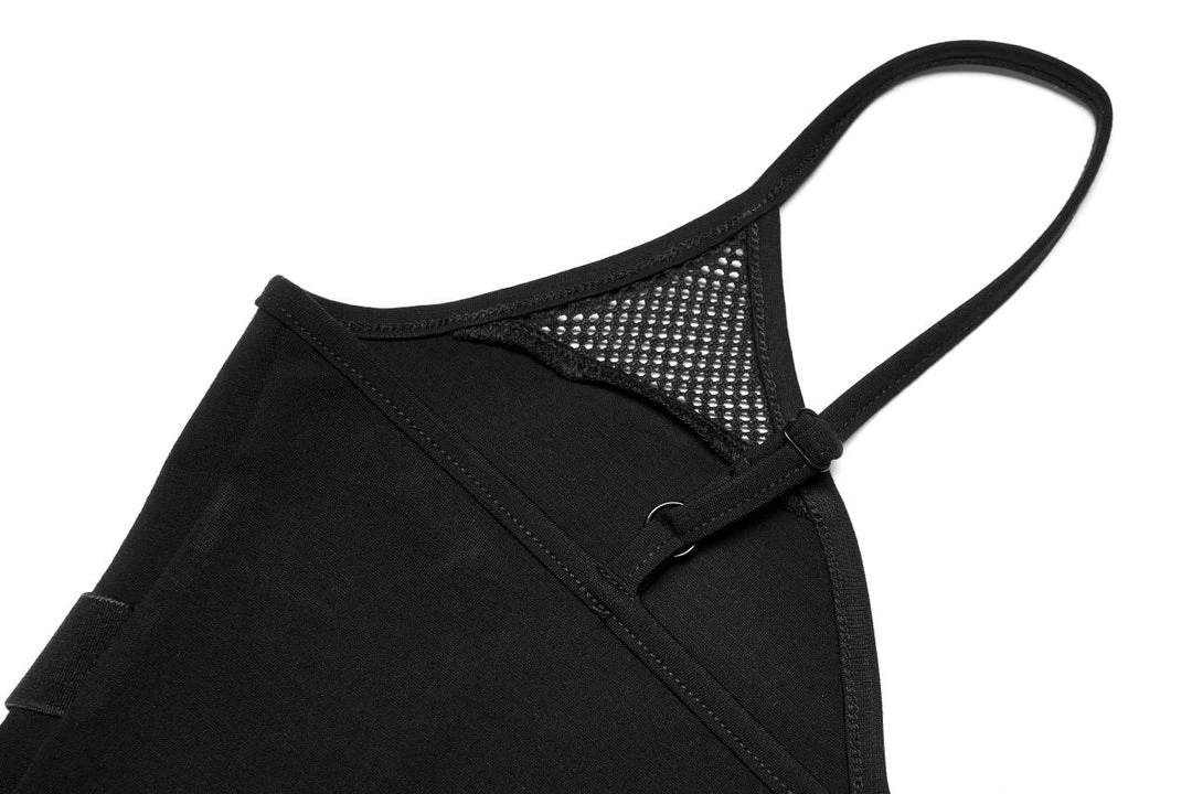 Punk Rave Beating Heart Crop Top - Black Ladies 11 Punk Rave Beating Heart Crop Top - Black Ladies