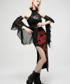 Punk Rave Black Dragon Chiffon Sleeves