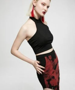 Punk Rave Bliss Halter Top - Plain Ladies